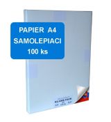 Samolepiaci papier, 100 ks A4, univerzálny, pre atramentové aj laserové tlačiarne. Vyrobené na Slovensku