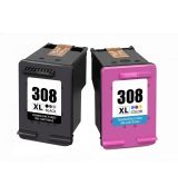 Atramentové kazety HP 308XL BLACK + COLOR kompatibilné